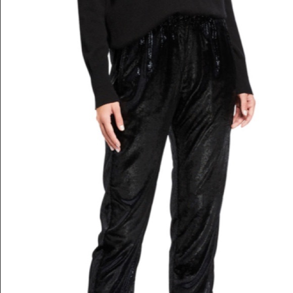 XIRENA Stretch Waist Declan Pants Black Shine - Picture 4 of 8